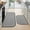 Gray, variant on SIXHOME Non-Slip Kitchen Rug, Washable 20"x32" Twill Floor Mat, Half Circle Design for Sink, Laundry, Gray