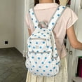 thumbnail image 2 of Polka Dot Nylon Daypack, Multi Pocket Casual Backpack, Ultra Lightweight Large Capacity Bookbag for Daily Commute Campus Travel, 2 of 8