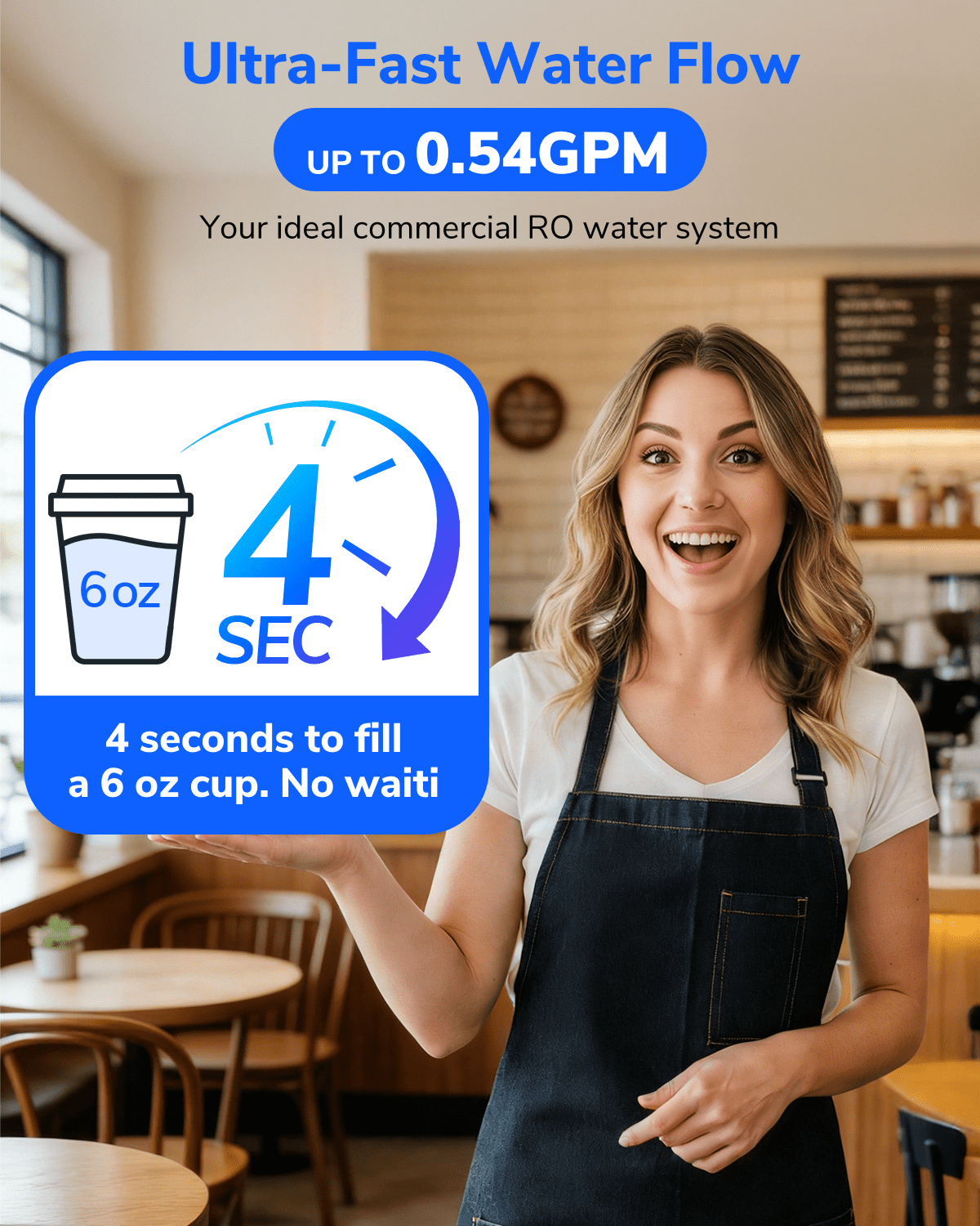 Ecoviva 800GPD Tankless Alkaline Reverse Osmosis System 9-Stage Under-Sink Filter System