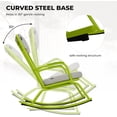 thumbnail image 3 of Grand Patio Windsor Adult 3-Piece Outdoor Bistro Sets with Lime Green Steel Frames and Gray Cushions, 3 of 8