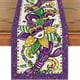thumbnail image 4 of CaiYueKe Mardi Gras Table Runner Polyester Decorative Dining Table Cover Washable Party Home Decor Indoor Festival Celebration Kitchen Decorations, 4 of 8