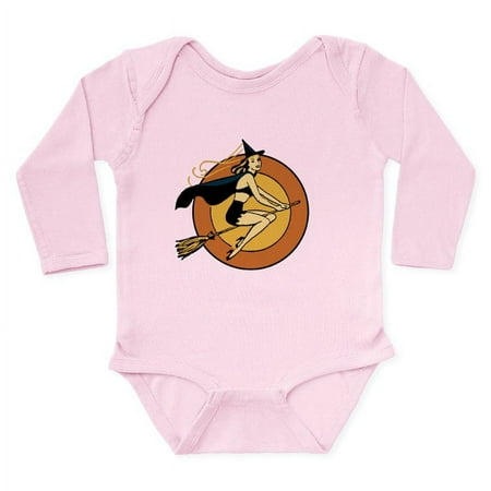 

CafePress - Retro Witch Body Suit - Long Sleeve Cotton Baby Bodysuit
