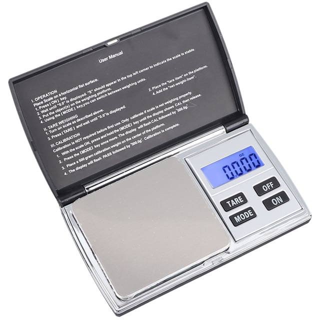 Mini báscula de joyería de alta precisión, ligera, portátil, electrónica inteligente, digital, con pantalla LCD