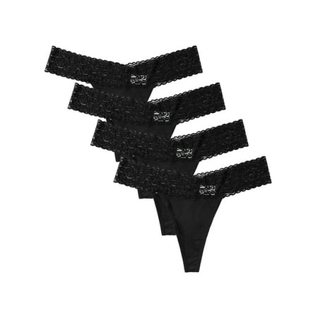 

BeautyIn Cheeky Underwears for Women Sexy Lace Panties Basics Thongs