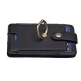 thumbnail image 5 of Feishell Credit Card Holder for Back of Phone with Ring Stand Stick on Phone,Ultra-Slim Self Adhesive, Buckle Flip Stand Leather Wallet for /Android/Samsung/All Smartphones,Black, 5 of 7