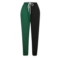thumbnail image 5 of NTACZA Womens Pants Trendy Workout Green Color Block Sweatpants Drawstring Loose Fitting 2pc Joggers for Women XL, 5 of 8