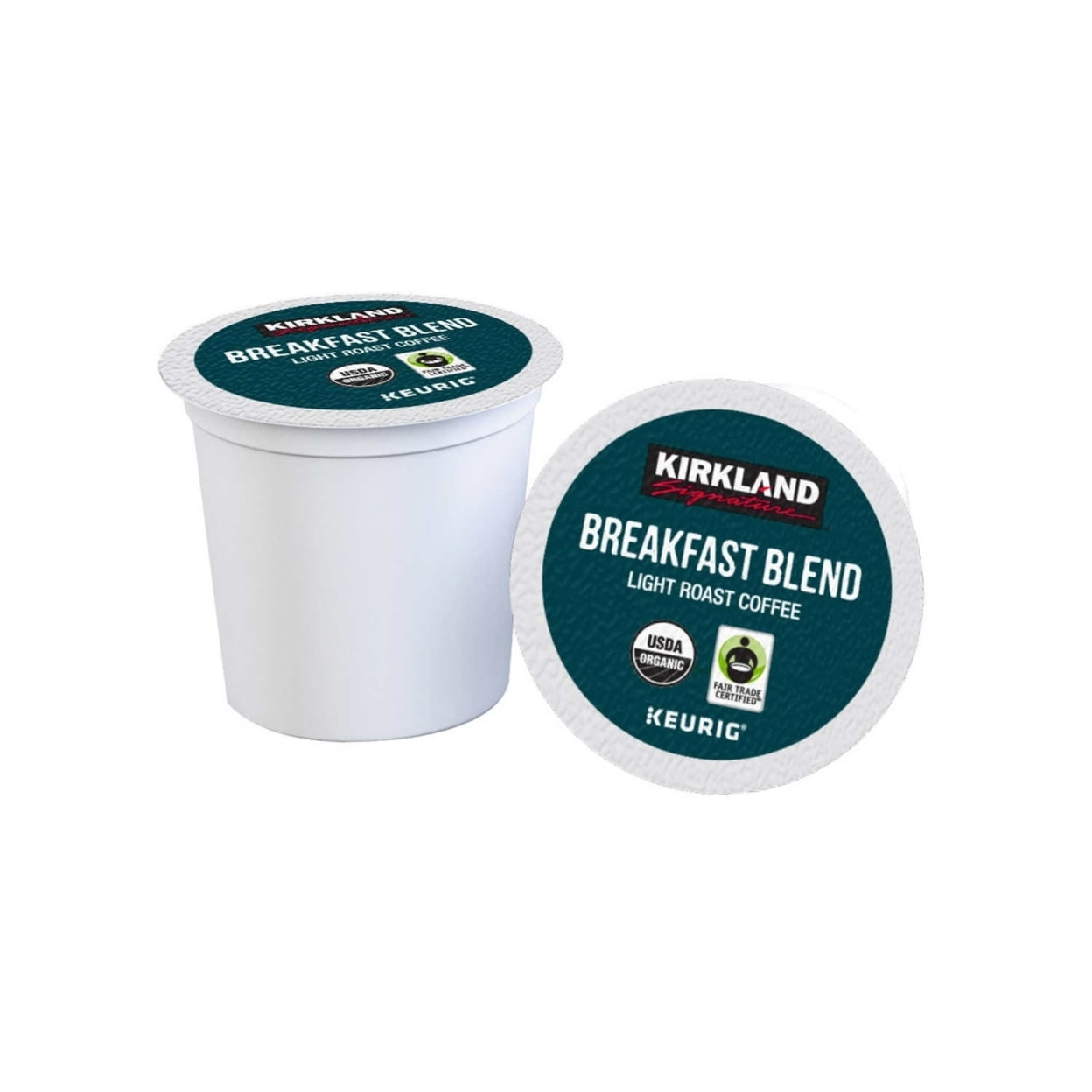 Kirkland Signature Coffee Breakfast Blend Recyclable K-Cup Pods, 120 Count