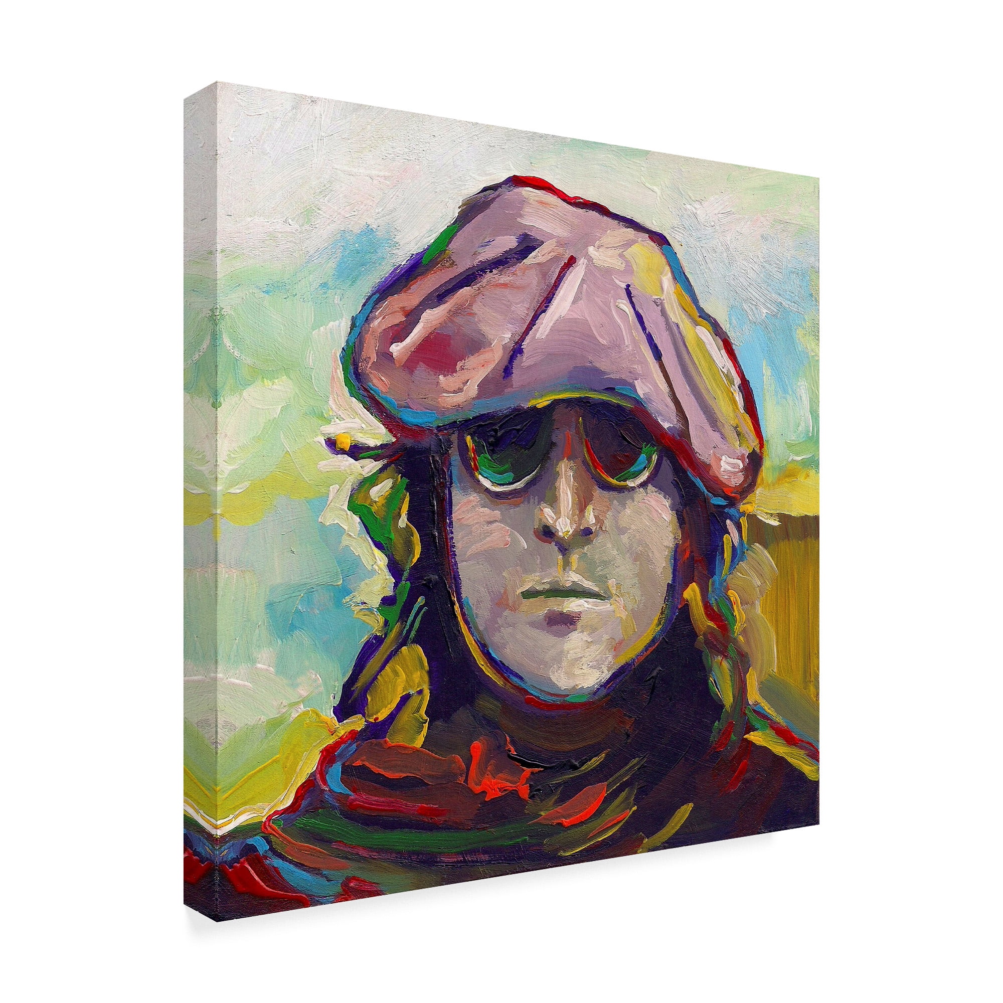 Trademark Fine Art 'John Lennon Hat' Canvas Art by Howie Green