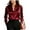 Red, variant on Satin Blouses for Women Silk Button Down Shirts Long Sleeve Work Shirt Dressy Business Casual Fall Tops (Black, L)