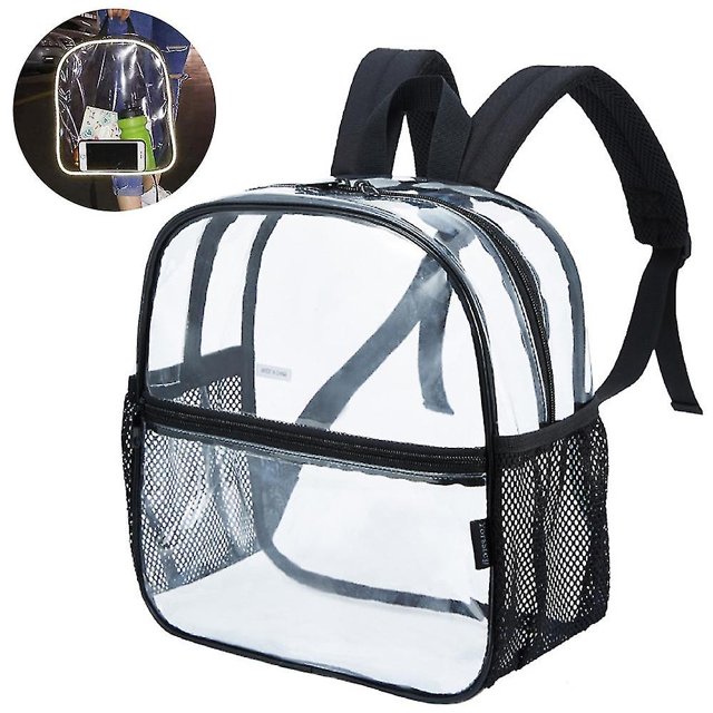 Mochila escolar impermeable transparente