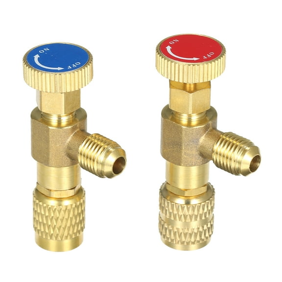 Refrigerant Charging Valve - R12 R410 Compatible - Copper Control Valve for Air Conditioning Refrigerant - Safety Valve for Copper and Fluorine - Reliable and Secure Solution
