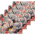 thumbnail image 2 of GZHJMY Koalas Flowers Cotton Washcloths Set of 4, 12"x12" Super Soft Absorbent Wash Cloths Bathroom Face Cloths Fingertip Towels for Gym Hotel and Spa, 2 of 7