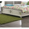 thumbnail image 2 of Silver Gorgeous 1pc California King Size Bed Mirror Panel Accents Bedroom Furniture Bun Feet Elegant Bedroom Furniture Wooden, 2 of 6