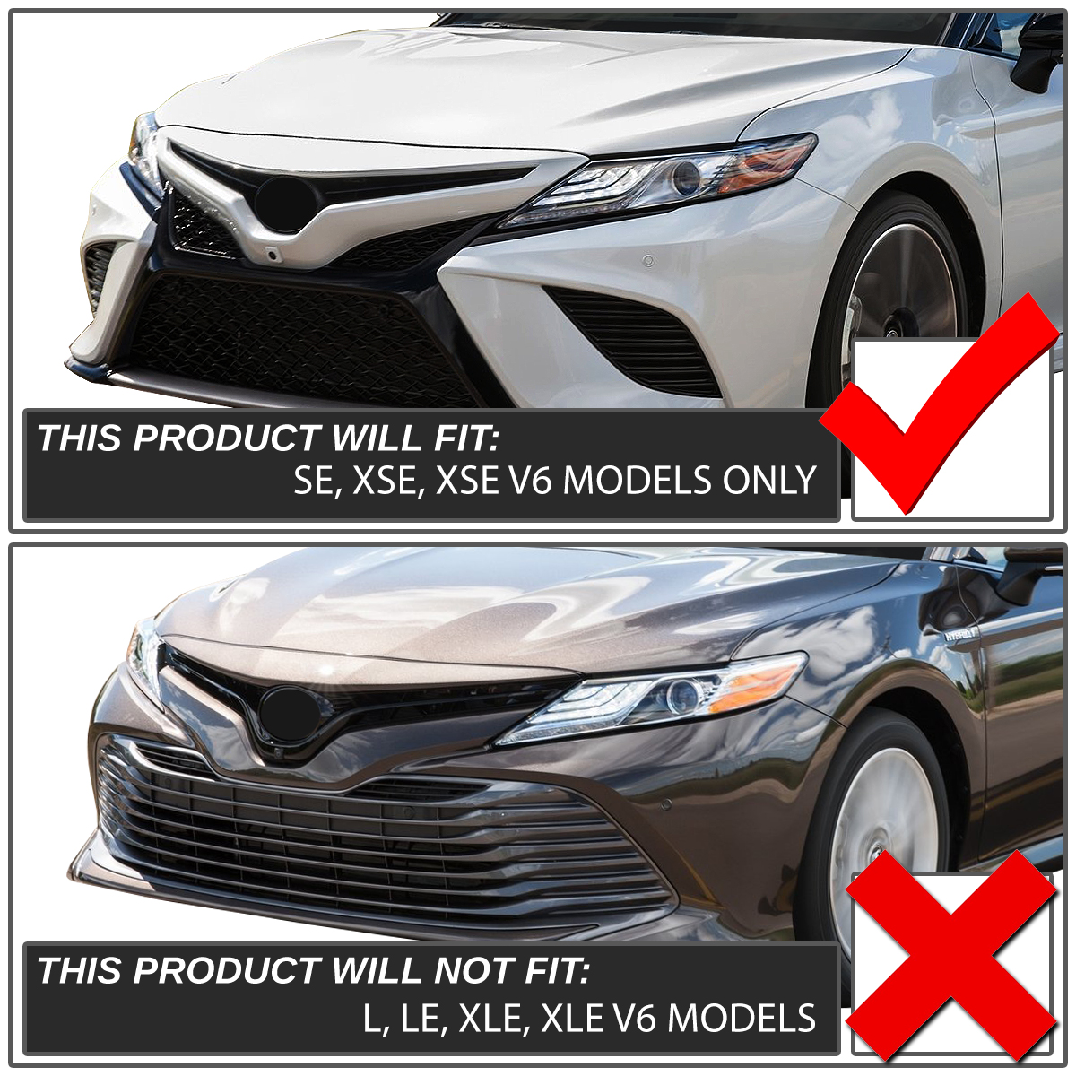 DNA Motoring For 18-20 Toyota Camry SE XSE Bumper Fog Light Lamps Pair w/Bezel+Wiring Harness+Switch