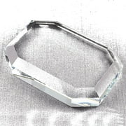 Octagonal Glass Paperweight - Etching Personalized Gift Item