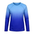 thumbnail image 2 of Lullu Boys Long Sleeve Rashguard Swimwear Toddler Lightweight Gradient Sun Shirt, Size 3-4, 2 of 3