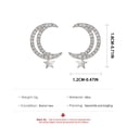 thumbnail image 3 of Pendientes para mujer, regalos para mujer, pendientes de circonita cúbica con forma de estrella, brillantes y a la moda, regalo de graduación maravilloso, pendientes de turquesa., 3 of 5