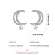 thumbnail image 3 of Pendientes para mujer, regalos para mujer, pendientes de circonita cúbica con forma de estrella, brillantes y a la moda, regalo de graduación maravilloso, pendientes de turquesa., 3 of 5