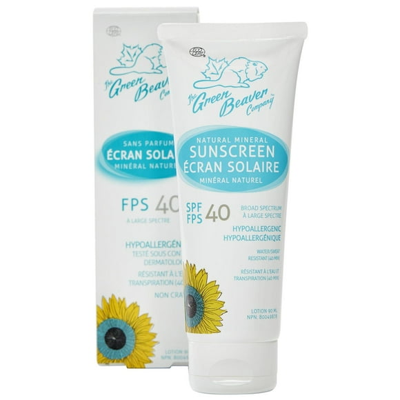 Green Beaver 100% natural Mineral Sunscreen - spf 40