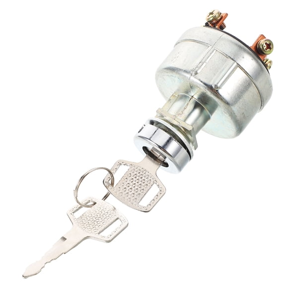 Worgeous Universal Ignition Switch with Key for Tractors Cars and Excavators Heavy Duty Ignition Switch 6 Terminal Ignition Switch for Vehicles