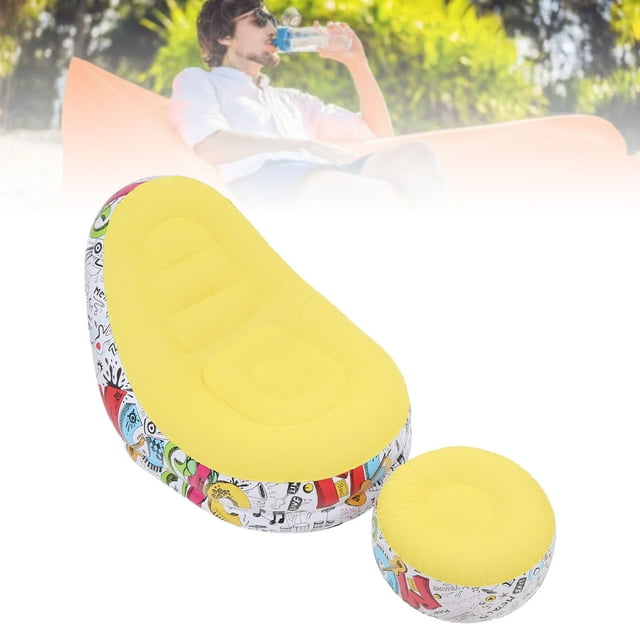 Sofá inflable, Silla de Tumbona inflable para acampar al aire libre
