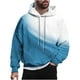 thumbnail image 2 of Sudadera con capucha para hombre, estilo casual, con cuello redondo, estampado, manga larga, blusa de poliéster, 2 of 6