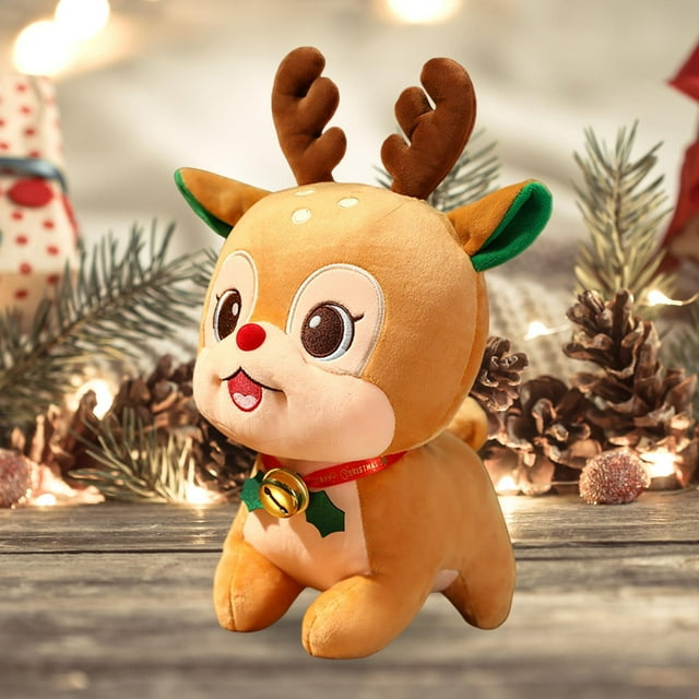 Muñeco de peluche navideño Macarena adorno navideño peluche suave estilo M