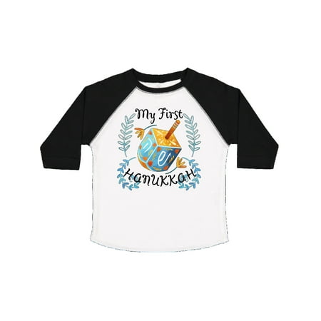 

Inktastic My 1st Hanukkah Dreidel and Laurels Gift Toddler Boy or Toddler Girl T-Shirt