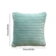 thumbnail image 3 of Funda de almohada de franela con cordón | Funda de cojín cuadrada de 53 x 53 cm | Tejido suave y transpirable | Lavable a máquina | Verde, rosa, café, gris y caqui, 3 of 6