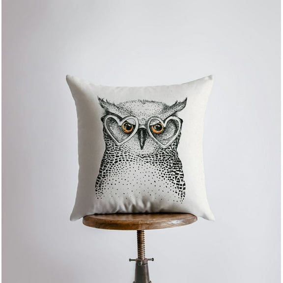 Owl Face | Pillow Cover | Throw Pillow | Home Decor | Owl Print | Owl Decor | Owl Gifts | Pillow | Aesthetic Room Decor | Gift for her