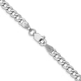 thumbnail image 3 of 14K White Gold Curb Chain Styles Necklace 16 inch 3.35 mm Semi-Solid with Lobster Clasp, 3 of 4