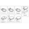thumbnail image 6 of Toilet Seats Round, Toddler Potty Training Seat Built-In, Quiet-Close Lid, Safe PP Material, Easy Installation & Release with Hardware, 6 of 6