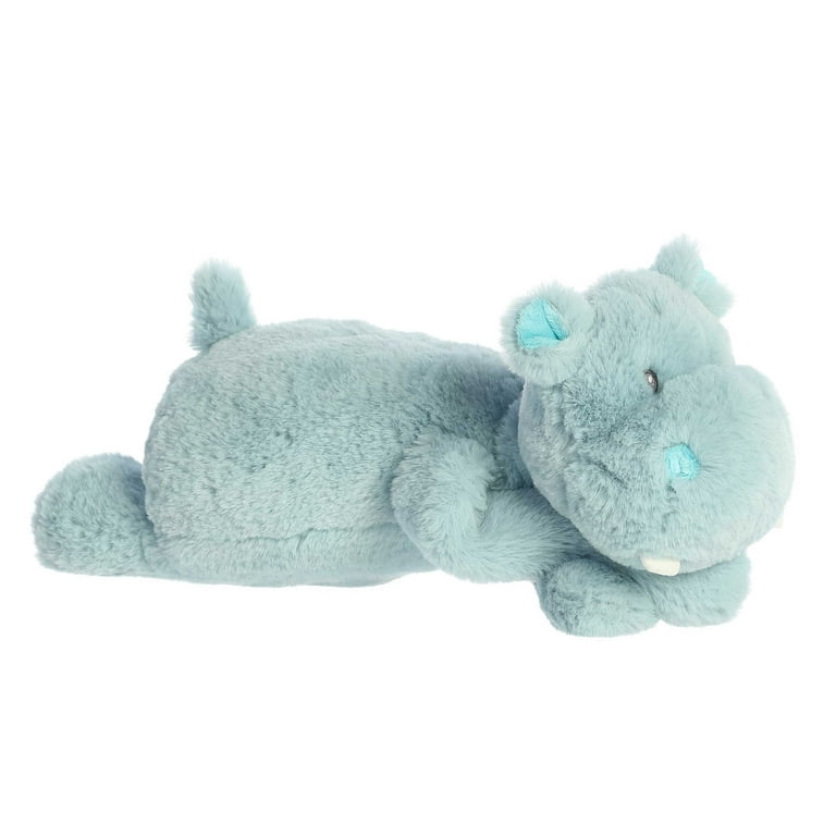 ebba Large Blue Hugeez 15 Hippo Adorable Baby Stuffed Animal Walmart