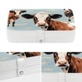 thumbnail image 4 of Cattle Elegant PU Leather Display Case with Removable Compartment for Earring Organizer and Necklace Holder - Portable Storage Box, 4 of 6