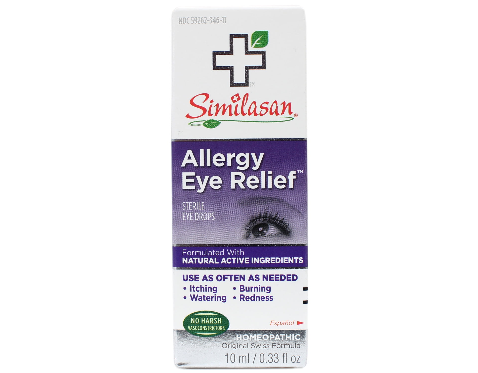 Similasan Allergy Eye Relief Eye Drops 0.33 Ounce Bottle, for Temporary Relief from Red Eyes, Itchy Eyes, Burning Eyes, and Watery Eyes, 2 Count