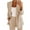 Beige, variant on DTBPRQ 2024 Womens Blazers Casual Long Sleeve Open Front Lapel Collar Summer Cardigan Solid Color Work Office Jacket Summer Outwear