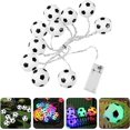 thumbnail image 5 of Guirnalda de luces LED de fútbol de colores de 1,5 m, luces de hadas con forma de fútbol, ​​suministros para fiestas temáticas de fútbol de la Copa Mundial para el hogar al aire libre en interiores, 5 of 5
