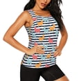 thumbnail image 2 of Lsque Colorful Llama Printed Workout Tank Tops for Women, Athletic Sports Tank Tops, Compression Sleeveless Dry Fit Shirts,Sleeveless Yoga Shirt-Large, 2 of 9