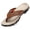 Khaki, variant on Men's Non-Slip Thong Sandals, Flat Black, 10