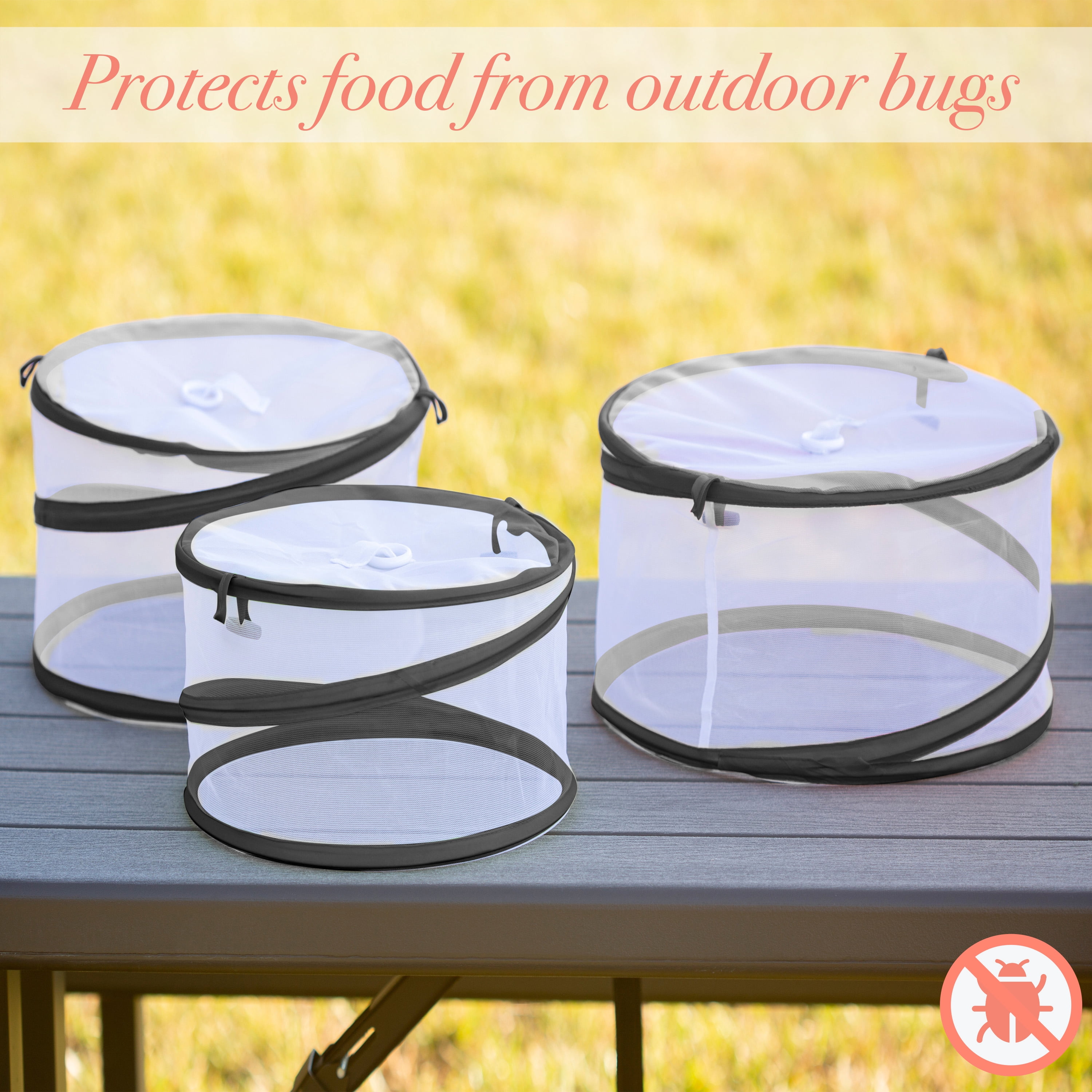 Kitchen Details 3 Pack Pop-up Food Cover