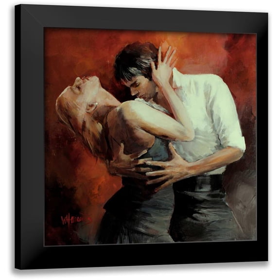Haenraets, Willem 12x12 Black Modern Framed Museum Art Print Titled - Tango Passion