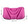 thumbnail image 2 of Uxcell Camping Pillow, Inflatable Back Lumbar Support Pillow for Travel Office, Purple, 2 of 6