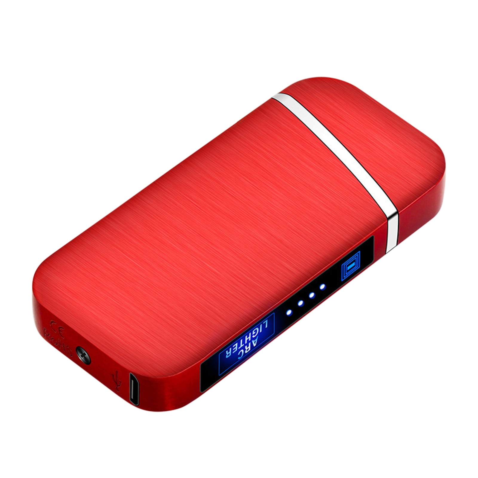 Lotpreco Electric Lighter Gifts for Men, USB Rechargeable Lighter Dual Arc Lighter with LED
