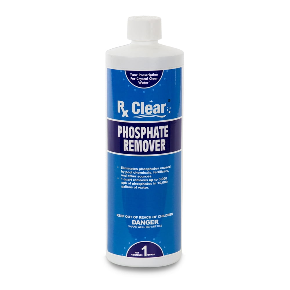 Rx Clear Phosphate Remover for Swimming Pools 1 Qt Bottle Walmart