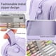 thumbnail image 5 of MAMUNU Estuche para lápices de gran capacidad con 4 compartimentos, bolsa para lápices con cremallera y asa portátil, estuche para bolígrafos, organizador de papelería para oficina, universidad,, 5 of 8
