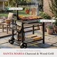 thumbnail image 2 of Alpha Joy Argentine Santa Maria Grill 666 SQ.IN. Cooking Area Charcoal & Wood BBQ Grill, 2 of 9