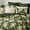 Army Green, variant on Wonderful Velvet Floral Quilt Set – Luxurious 3-Piece Bedding