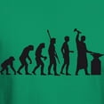 thumbnail image 3 of CafePress - Evolution Blacksmith T Shirt - Men's Classic Graphic Cotton T-Shirt, 3 of 4