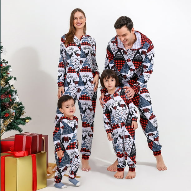 TIMIFIS Christmas Family Matching Pajamas Women Cotton Jammies Men Clothes  Sleepwear Long Sleeve Pjs for Family, Couples - Baby Days 