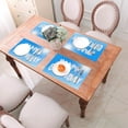 thumbnail image 6 of XMXY Woven Placemats Set of 6 PCS, Clouds Date of Birth Table Mats Washable Heat Resistant Placemats, 6 of 6
